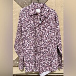 Roper Purple Fancy Men’s Paisley Western Rodeo Dress Shirt XL